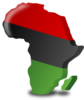 Maps Africa D Red Blk Green Image